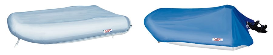 Dinghy With Motor Cover