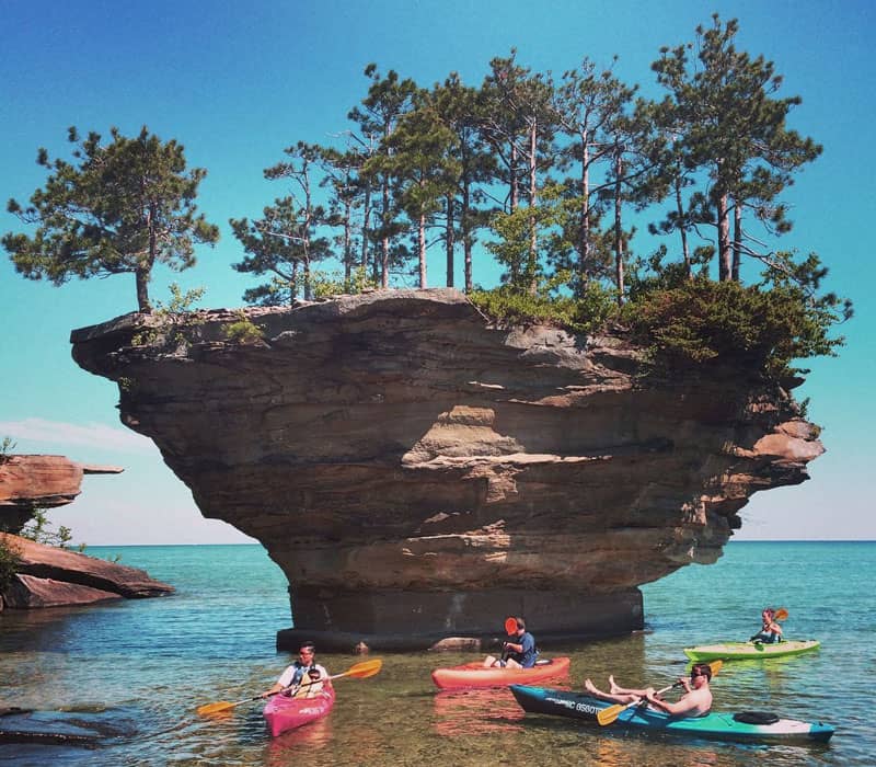 Turnip Rock Kayaking Michigan