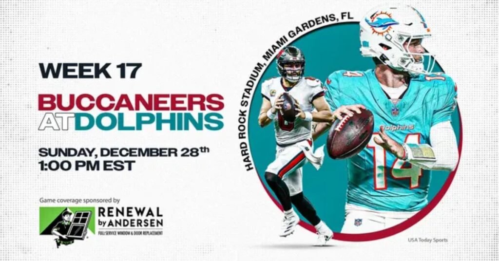 Buccaneers vs. Dolphins Week 17 NFL Game Underway at Hard Rock Stadium