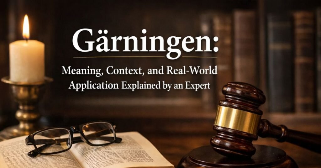 Gärningen: Meaning, Context, and Real-World Application Explained by an Expert